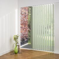 Vertikalanlage Maß, 127 mm Lamelle, 180 x 180 cm, jade