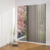 Vertikalanlage Maß, 127 mm Lamelle, 150 x 250 cm, braun