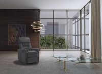 TV Relaxsessel mit Liegefunktion Stoffbezug, ca. 73 x 85,5 x 104 cm - Grau
