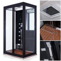 Dampfdusche Black Luxory XL