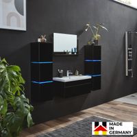 Badmöbel WANGEROOGE BIG 80 cm XL - schwarz
