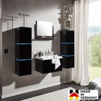 Badmöbel WANGEROOGE XL - schwarz