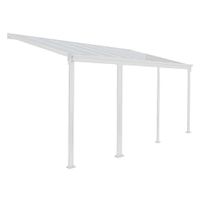 Terrassenüberdachung SOLIS 618 x 303 x 226 / 278 cm - weiß
