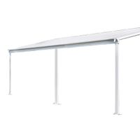 Terrassenüberdachung SOLIS 495 x 303 x 226 / 278 cm weiß