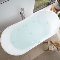 Freistehende Whirlpool Badewanne OVALO PLUS