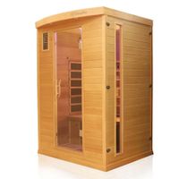 Infrarotkabine Infrarotsauna PIERSON PRO 135cm x105cm x 190cm Hemlock/ Zeder Duo-Strahler