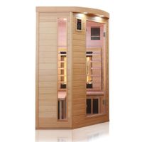 Infrarotkabine Infrarotsauna LAKEFIELD 3 120cm x 120cm x 190cm Dual-Therm