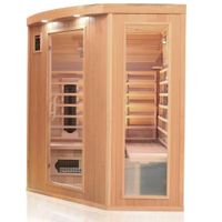 Infrarotkabine Infrarotsauna HALEY 160cm x 160cm x 190cm Keramikstrahler
