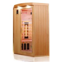 Infrarotkabine Infrarotsauna LAKEFIELD 2 120cm x 120cm x 190cm Dual-Therm