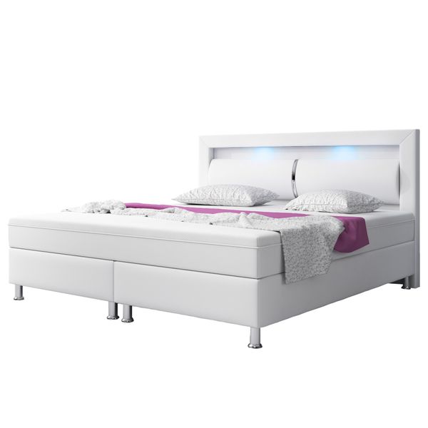 Boxspringbett MILANO ca. 180x200cm- Weiß