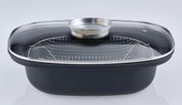 Aromabräter 39 x 25cm mit Drahteinsatz