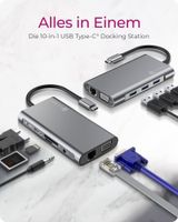 IB-DK4040-CPD, 10-in-1 USB Type-CDockingStation mit PD 100 W