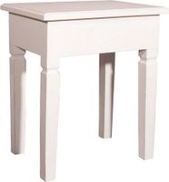 My Flair Hocker "Meridian", weiß/holz