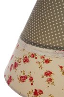 My Flair Romantik Lampe "Celine", weiß/grau