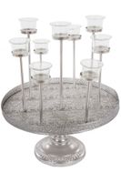 My Flair Metalltablett / Teelichter, "Muki", silber