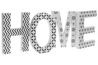 My Flair Schriftzug HOME - weiß/schwarz