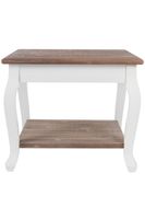 My Flair Couchtisch "Adriana" - weiß + holz antik