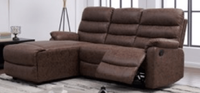 Happy Home Ecksofa mit Recliner HSP34-BRN