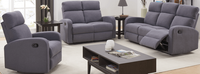 Happy Home Sofa-Set 3-tlg. mit Relax Liegefunktion
