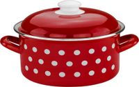 Fleischtopf "Dots", Ø ca. 16 cm - Rot