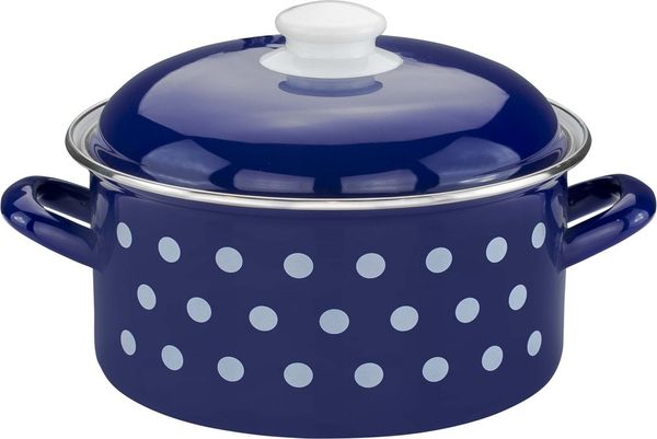 Fleischtopf "Dots", Ø ca. 20 cm - Blau