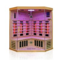 Infrarotkabine Infrarotsauna BRANDON 140cm x 140cm x 190cm Vollspektrumstrahler