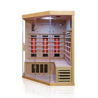 Infrarotkabine Infrarotsauna BRANDON 140cm x 140cm x 190cm Vollspektrumstrahler