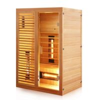 Infrarotkabine Infrarotsauna HAMLIN 130cm x 105cm x 190cm Vollspektrumstrahler
