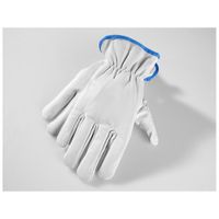 Ziegenleder Handschuhe, Größe 8 - hellblau