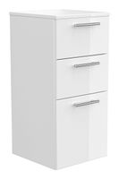 Midischrank 75 cm weiss hochglanz