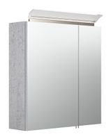 Spiegelschrank 60 inklusive LED-Acrylglaslampe beton EEK: F