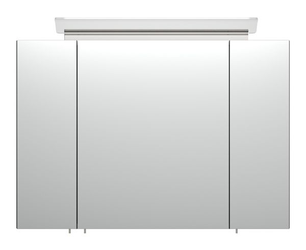 Spiegelschrank 90 inklusive LED-Acrylglaslampe anthrazit seidenglanz EEK: F