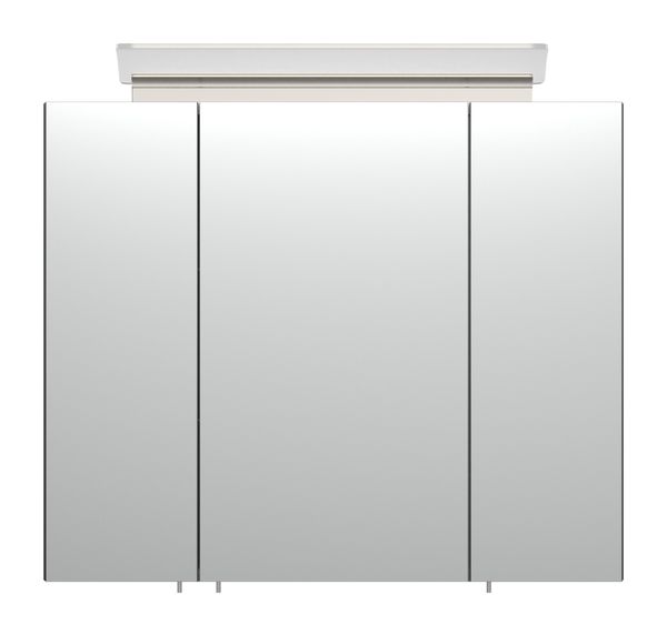 Spiegelschrank 75 inklusive LED-Acrylglaslampe anthrazit seidenglanz EEK: F