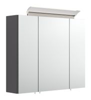 Spiegelschrank 75 inklusive LED-Acrylglaslampe anthrazit seidenglanz EEK: F
