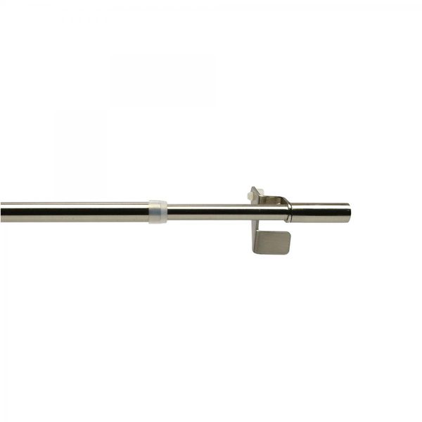 Bistrostange, Scheibengardinenstange, Klemmstange Press-Fix, Edelstahl, ausziehbar 30-50 cm