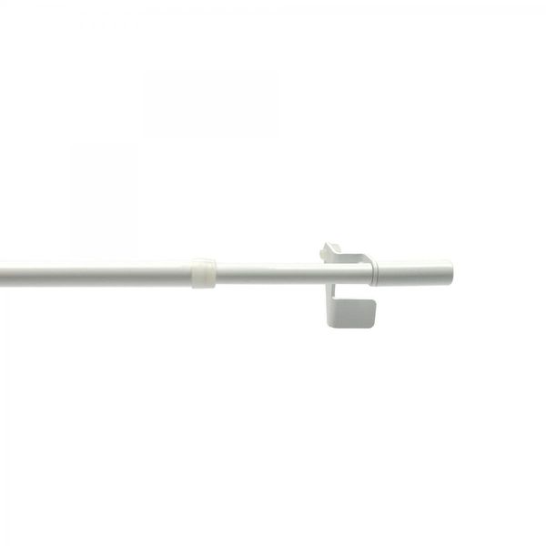 Bistrostange, Scheibengardinenstange, Klemmstange Press-Fix, weiß, ausziehbar 80-110 cm