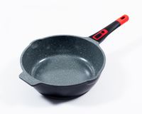 Click-Grip Bratpfannenset 3tlg. Aluguss mit Keramikbeschichtung mit Glasdeckel