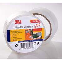 Allwetter Klebeband, Transparent - 2er-Set