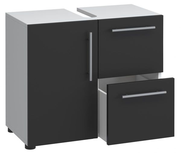 Badunterschrank Flandu Schwarz