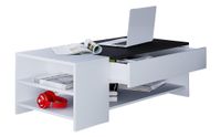 Couchtisch Tindus Weiß/Schwarz