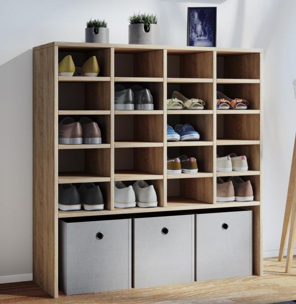 Schuhschrank Hinsol XL Sonoma-Eiche