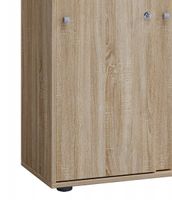 Büroschrank Lona XXL mit Schiebetüren Sonoma-Eiche