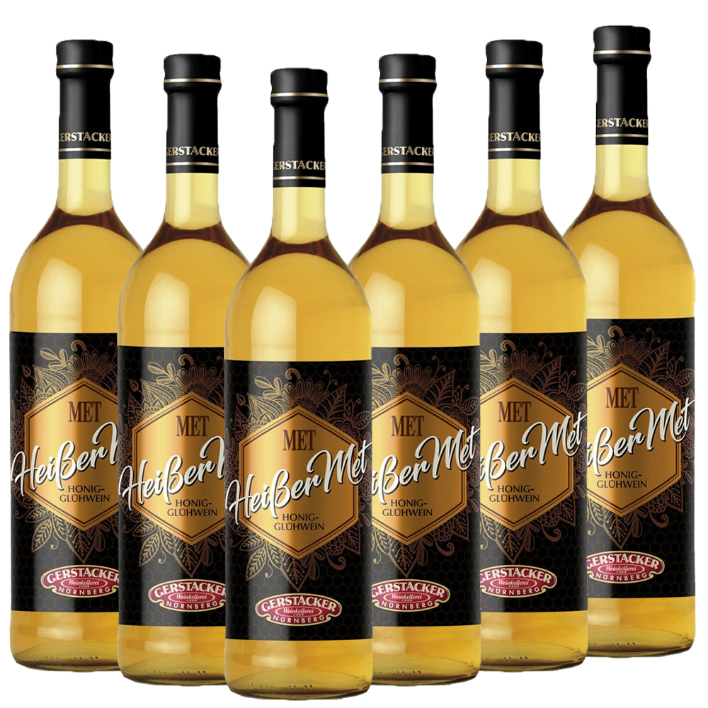 Heißer Met Honig - Glühwein 0,745l - 6er Karton Gerstacker Norma24 DE