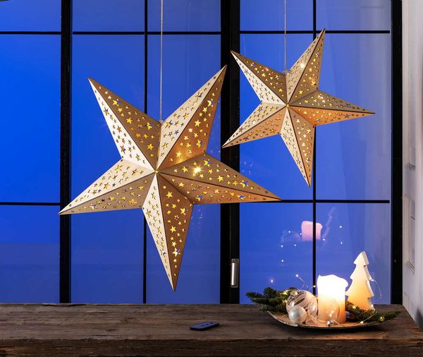 LED-Holzstern - Ca. 60 cm