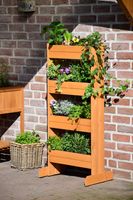 Vertikales Blumenbeet mit 4 Pflanzkästen