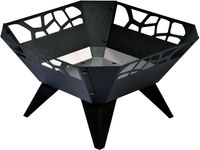 Viereckige Design-Feuerschale für den Garten