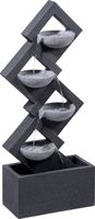 Großer Design-Gartenbrunnen mit 4 Wasserschalen