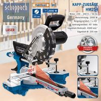 Kapp-Zugsäge HM254 inkl. 2 Sägeblatt