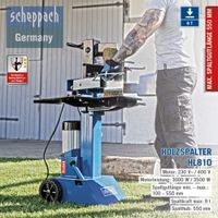 HL810 Kurzholzspalter 230V 8t