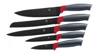 10tlg. Geschenkset inkl. Edelstahlbehälter, Messer, Messerblock - Rot
